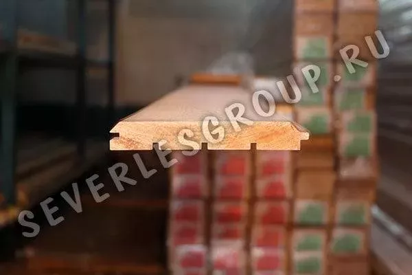 Имитация бруса из лиственницы 20x140х3000 cорт АB - фото № 2
