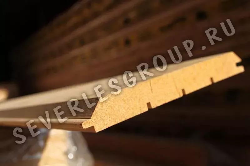 Имитация бруса из лиственницы 20x140х3000 cорт АB - фото № 3