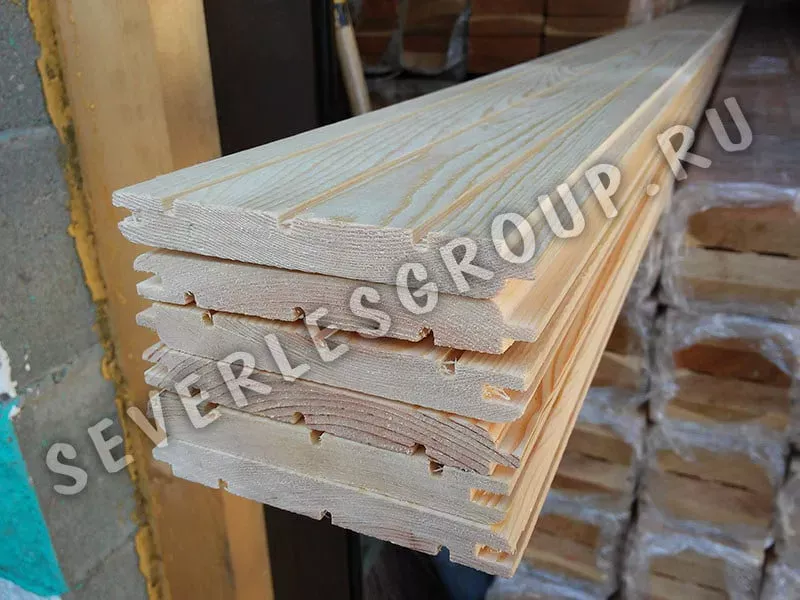 Вагонка штиль из лиственницы 14x140х4000 cорт АВ