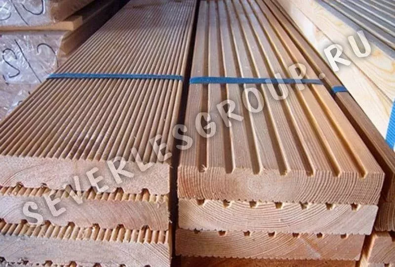 Террасная доска из лиственницы 28x140х3000 cорт Экстра - фото № 2