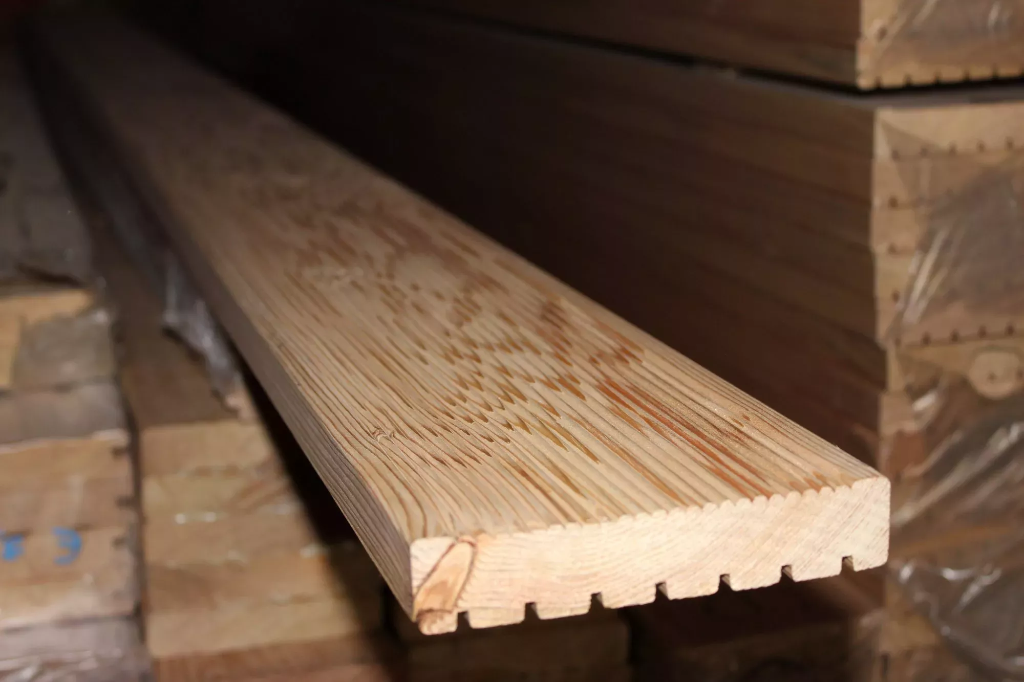 Террасная доска из лиственницы 45x140х4000 cорт АВ