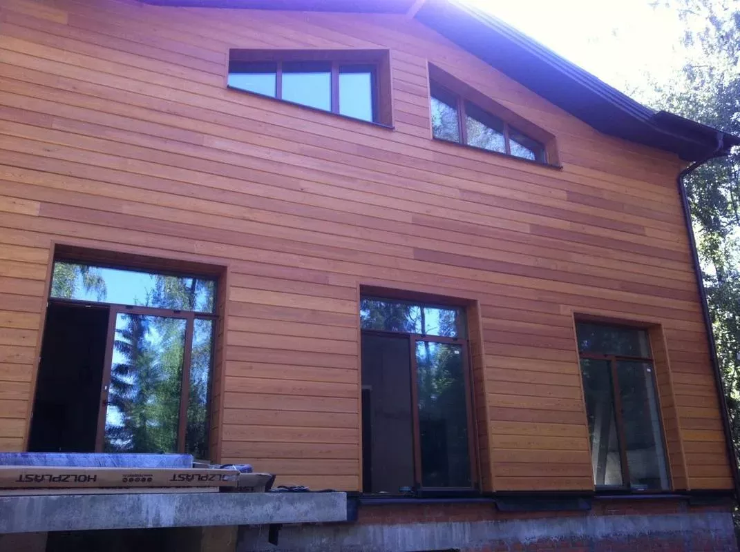 Имитация бруса из лиственницы 20x140х3000 cорт АB - фото № 7