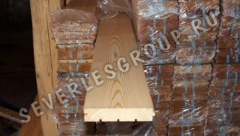 Доска половая шпунтованная из лиственницы 28x120х3000 сорт Экстра - фото № 4