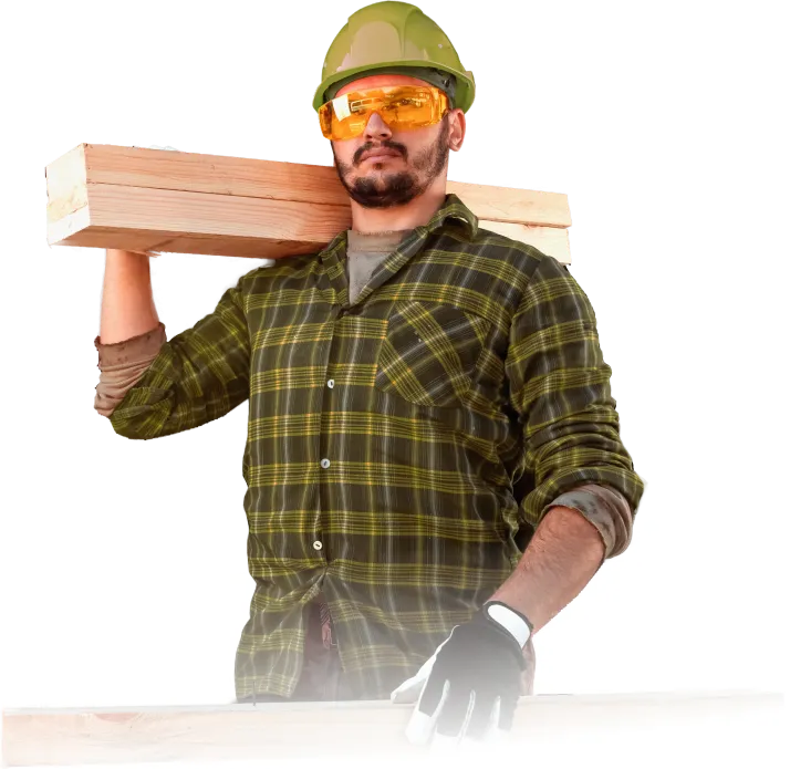 Строитель с планками