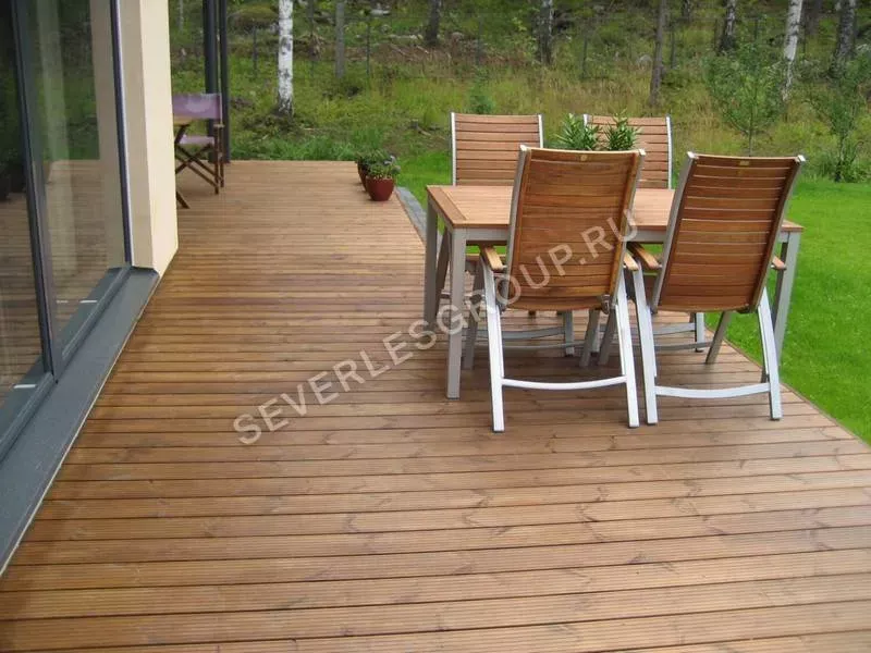 Террасная доска из лиственницы 28x140х4000 cорт АВ - фото № 3