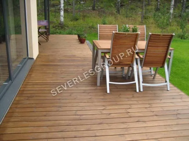 Террасная доска из лиственницы 45x140х6000 cорт ВС