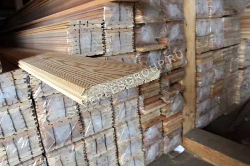 Имитация бруса из лиственницы 20x140х6000 cорт Экстра - фото № 3
