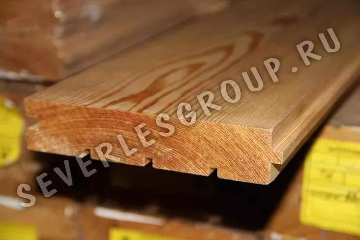 Доска для пола из лиственницы 35x90, 110, 140мм 2-3-4-6м сорт Прима