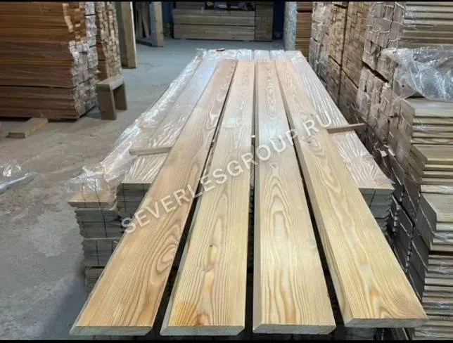 Планкен скошенный из лиственницы 20x115х4000 сорт А