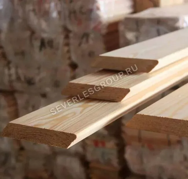 Планкен скошенный из лиственницы 20x115х4000 сорт А