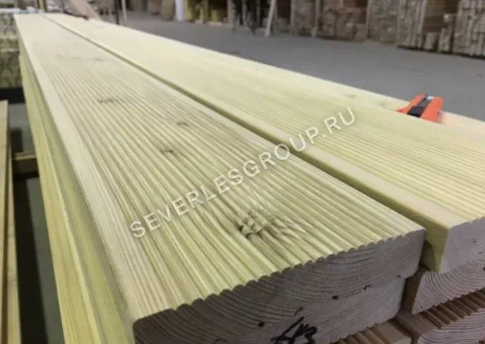 Террасная доска из лиственницы 45x140х6000 cорт ВС