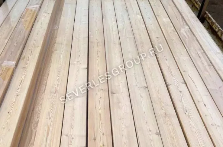 Палубная доска из лиственницы 28x90х6000 cорт АВ