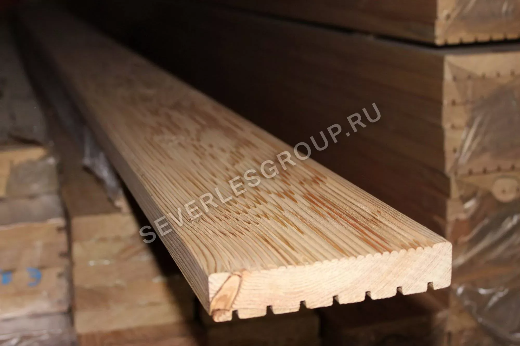 Террасная доска из лиственницы 45x140х4000 cорт АВ