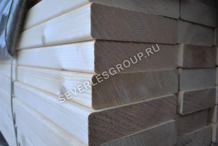 Доска сухая строганная с фаской 45х190х6000