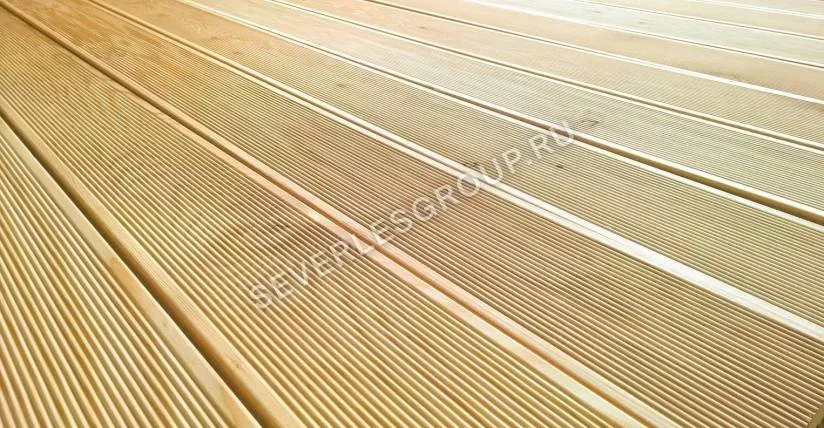 Террасная доска из лиственницы 35x140х3000 cорт Экстра