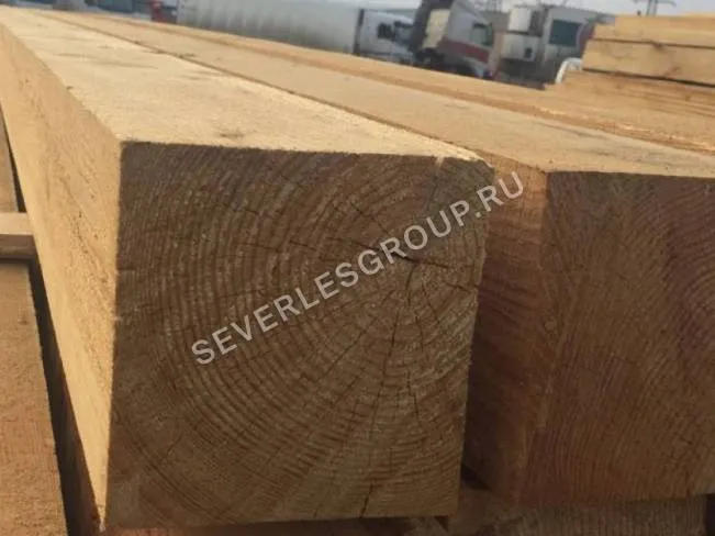 Брус из лиственницы 100х100х6000 1 сорт ГОСТ
