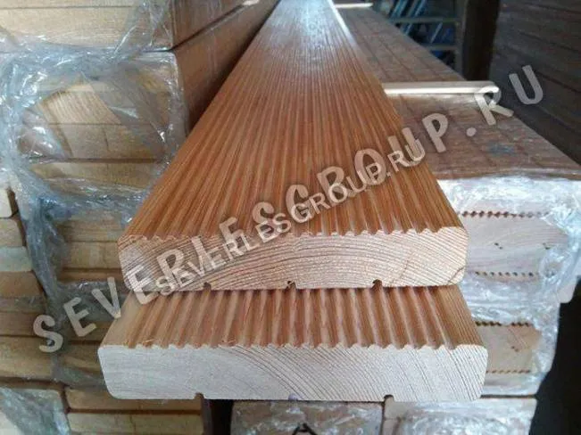 Террасная доска из лиственницы 28x140х4000 cорт Экстра