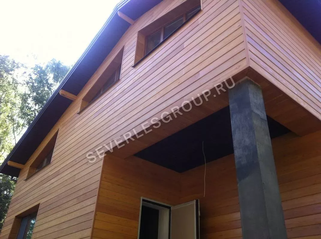 Имитация бруса из лиственницы 20x140х6000 cорт Экстра - фото № 2