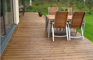 Укладка террасной доски