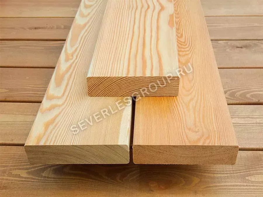 Палубная доска из лиственницы 45x140х3000 сорт АВ - фото № 7