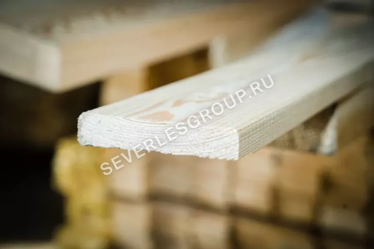 Доска сухая строганная с фаской 20х120х6000